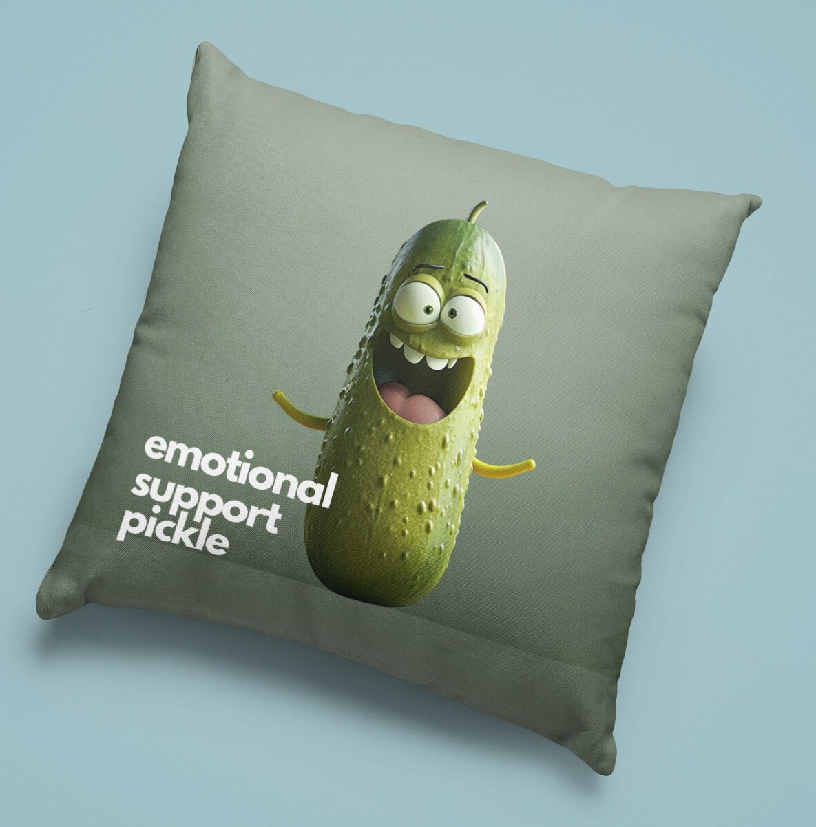 Emotional Support Pickle & Positive Poo Pattern Bundle,us Terms