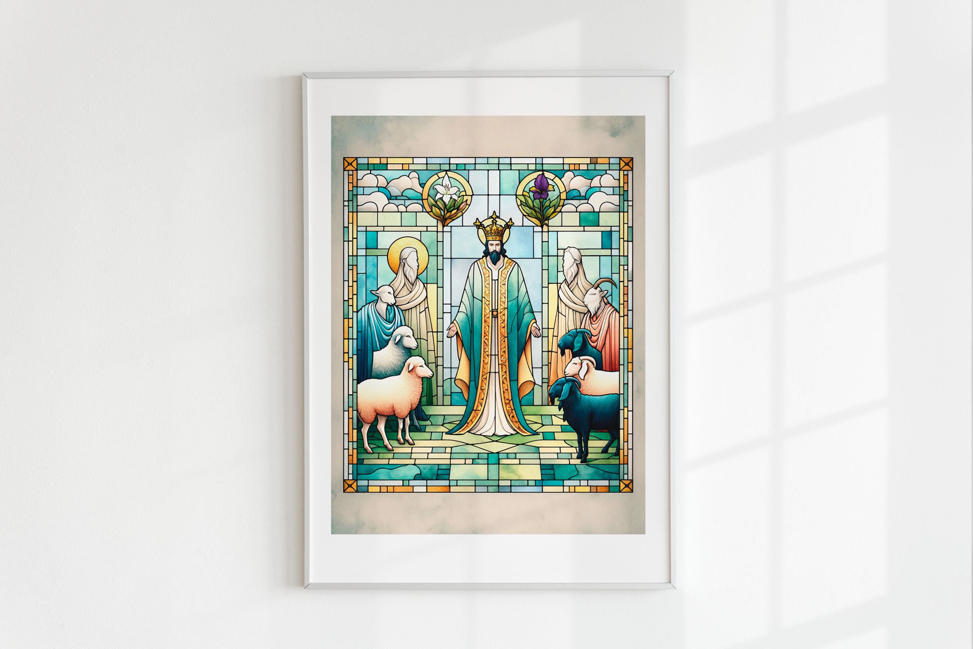 Parable of sheep and goats digital download christianmodern art