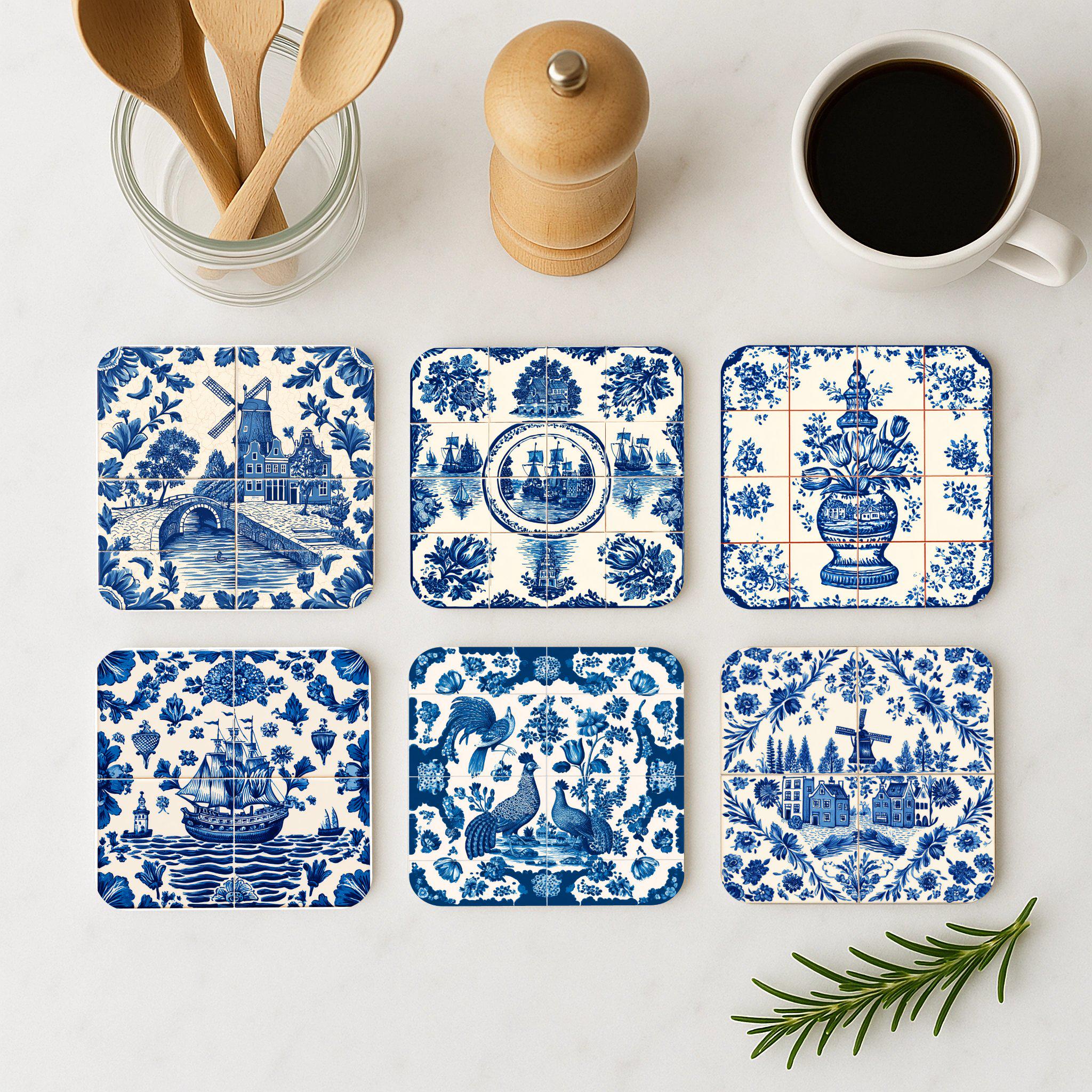 Sottobicchieri di sublimazione per tazza quadrata rotonda in sughero con sottobicchiere in pietra di ceramica per sottobicchiere fai da te Progetto di pittura Pad tazza