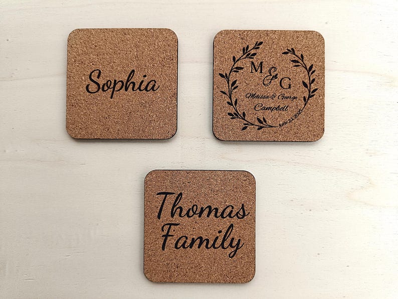 Chess Piece Coasters – King, Queen, Rook, Bishop, Knight & Pawn, Cork ...
