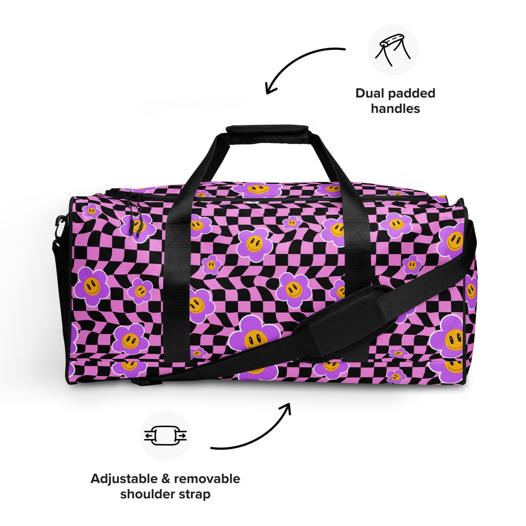 Y2k Groovy Duffel Bag 2000s Aesthetic Duffle Bag Retro Travel Bag