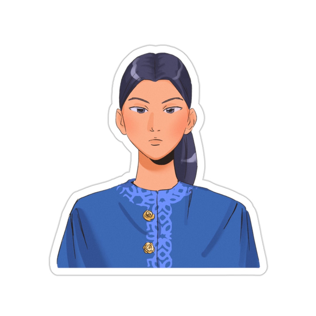 Anime Girl Sticker Anime Sticker Laptop Sticker Anime Lover Etsy