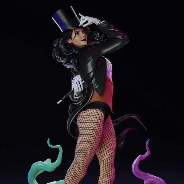 Zatanna STL File, 3D Digital Printing STL File for 3D Printers, Movie Characters, Games, Figures, Diorama 3D Model