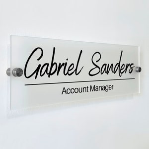 Wall Sign Name Plate - Door Name Plate Office Gifts Executive Sign Wall Name Plate Graduation or Promotion Gift Office Sign CEO Sign