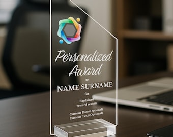 Custom Acrylic Retirement Award Thank You Plaque for Boss, Manager, Teacher, Coworkers Appreciation Gift, Thank You Trophy