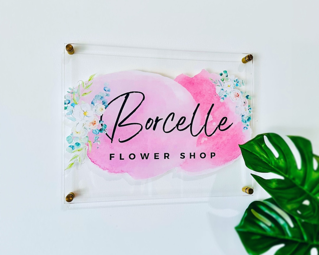 Custom Acrylic Business Sign, Office Door Sign, Custom Logo Sign