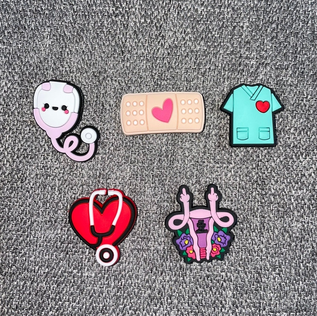 Medical Jibbitz for Crocs Stethoscope Scrubs Scrub Top Veterinary DVM