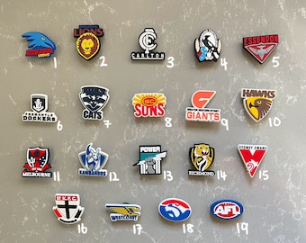 AUSSIE FOOTY jibbitz for crocs - AFL - Eagles - Tigers - Carlton - Footy Charms - Australian - Footy - Australian Football League