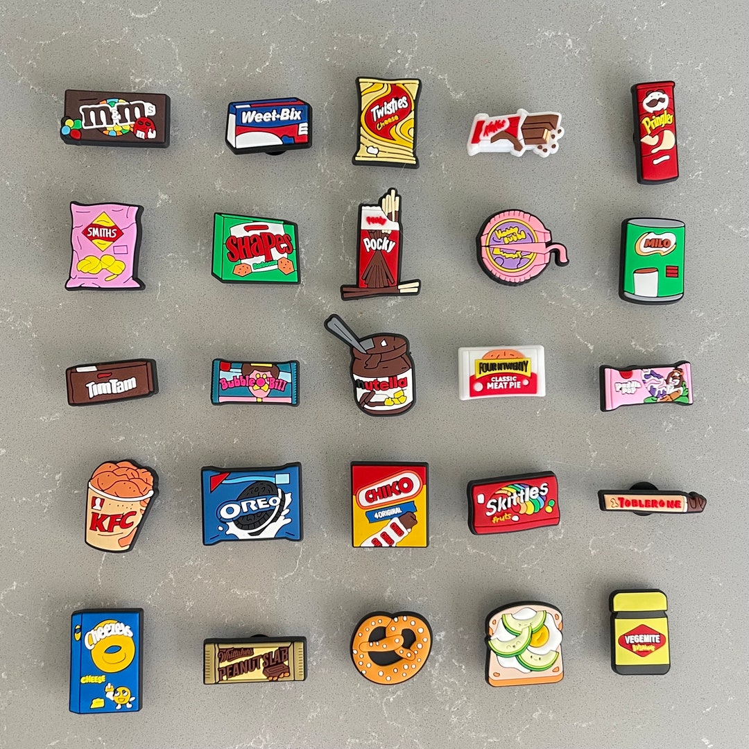 Aussie Food Snacks Charms for Crocs Oreo Meat Pie Jibbitz Nutella