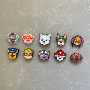 Paw Patrol Charms Jibbitz for Crocs Cute Dogs Kids Crocs Children Show Chase Marshall Skye image 1