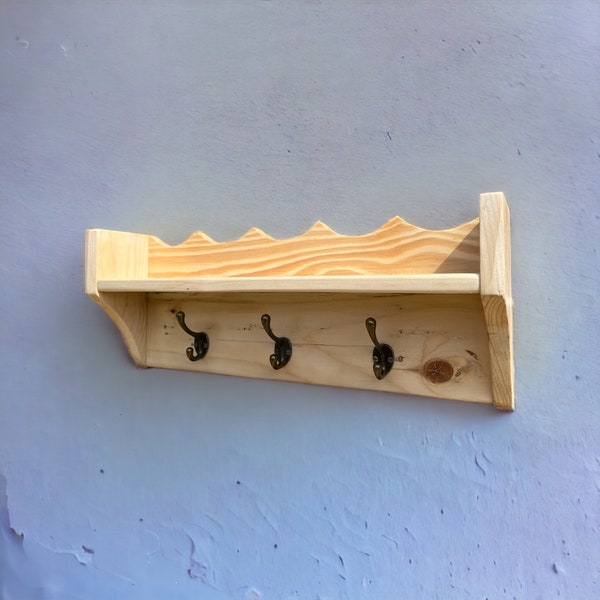 Coat Hooks With Shelf Etsy UK