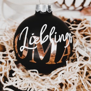 Christmas ball, personalized, Christmas tree ball, Christmas decorations glass ball, glass, 6 cm