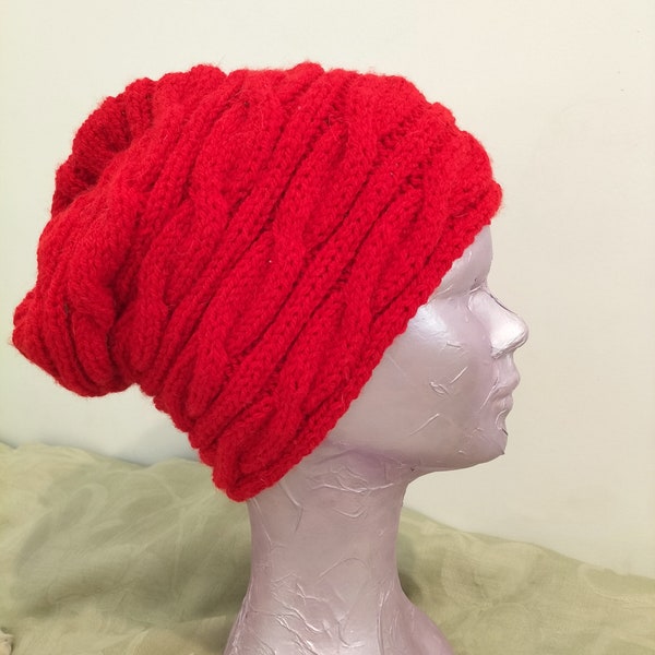 Falling wool hat for women