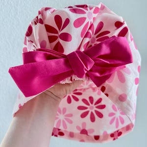 Barbie Print Scrub Cap: Women's Cotton Nurse Hat with Bow image 10