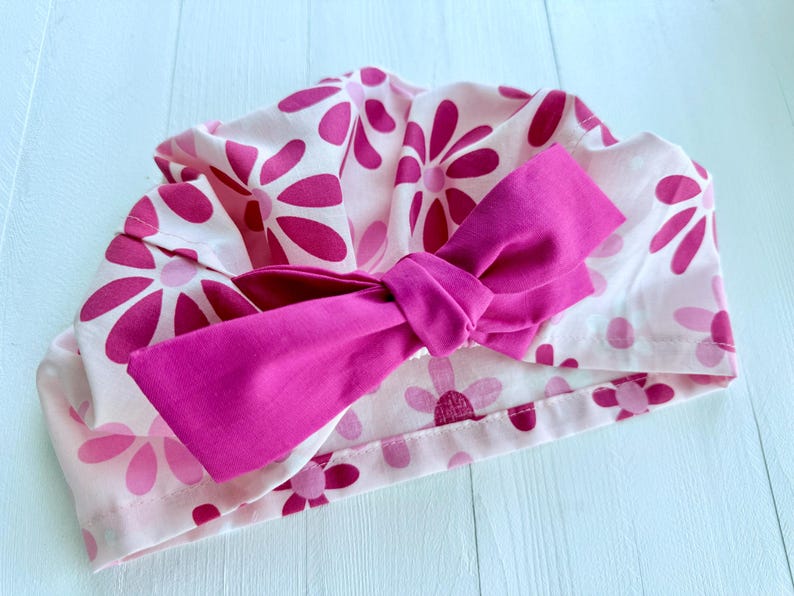 Barbie Print Scrub Cap: Women's Cotton Nurse Hat with Bow Groovy Barbie