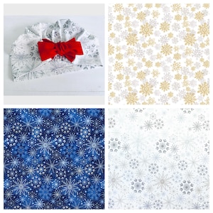Christmas Snowflake Print Scrub Cap: Euro Style Cotton Fashion Scrub Hat