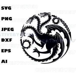Download digital de alta qualidade do logotipo Targaryen SVG para criação e design