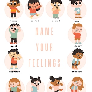 Emotion Face Flashcards, Emotion Preschool Printables, Emotional Learning,Emotional Regulation,Calm Corner Bundle,Emotions Awareness Posters