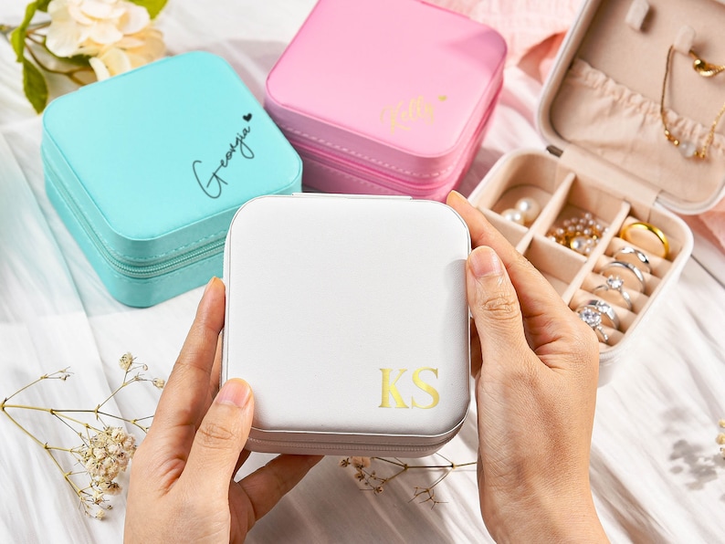 Custom Jewelry Boxes, Personalized Jewelry Box,bridesmaid Name Jewelry