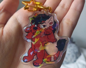 Llavero acrílico Fursona JVR Rex #012