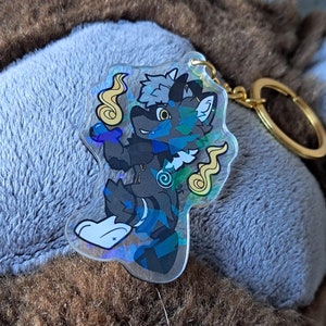 Fursona Acrylic Keychain Spiral #054