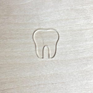 Clear Acrylic Tooth Shape: Craft Blanks, Bulk Pack