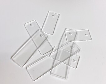 Clear Acrylic Keychain Blanks: Laser Engraving, Painting, Printing