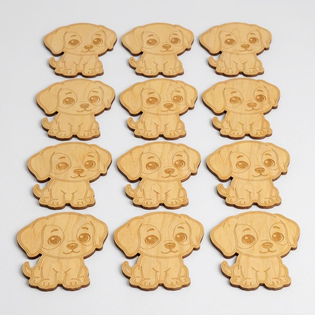 Laser Cut Wooden Puppy, DIY Craft Shape, Kids Painting Activity - Etsy