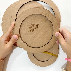 Circulaire Macrame Template - Macrame Coaster Snijgereedschap / Macrame Coaster Tool / Macrame Cutting Template / Snijd de perfecte achtbaan rand