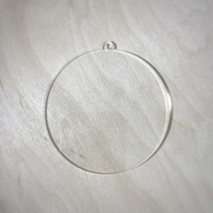 Acrylic blank christmas ornament.  10, 50 or 100 pack. Blank acrylic ornament. Unfinished Acrylic Circle Christmas Tree Ornaments for Crafts