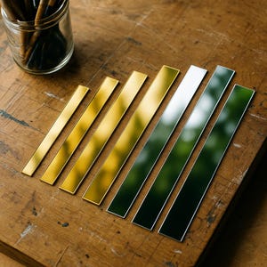 Self-Adhesive Acrylic Mirror Strips | Flexible Reflective Acrylic Strips | Widths from 1cm to 5cm | Decorative and Functional Mirror Strips