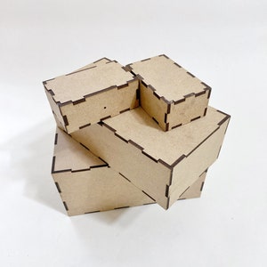 DIY Wooden Storage Box: Lidded MDF Box, Ready to Assemble