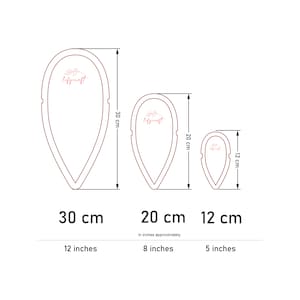 macrame leaf template size