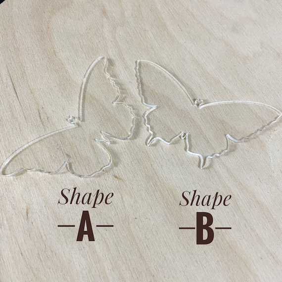 Butterfly Acrylic Shape, Clear Acrylic Craft Blank
