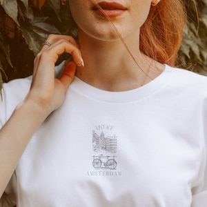 Vintage Amsterdam TShirt Retro Dutch Capital Shirt Unisex Europe Travel Shirt Netherlands Souvenir