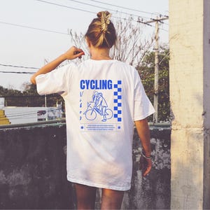 Cycling Vibes T-shirt, Fiets T-shirt, Wielershirt, Wielrennershirt, Fietsliefhebber, Tour de France Shirt, Fietsfan