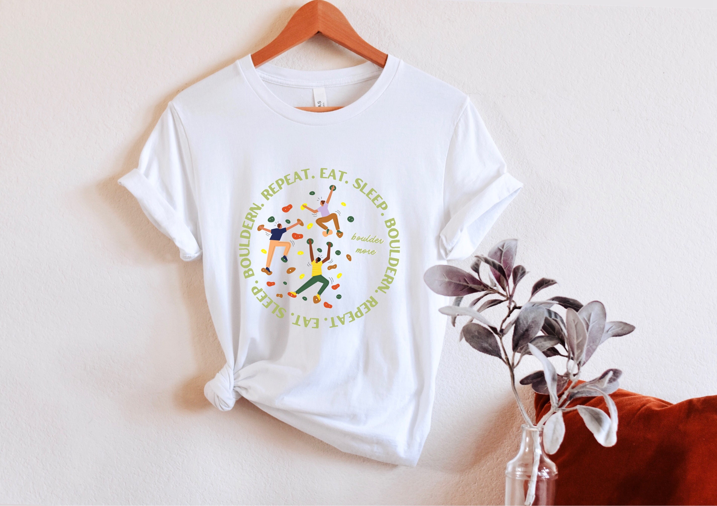 Bouldering Tshirt: Climbing Fashion, Boulderer Shirt, Climbing Gear, Outdoor Adventure, Boulder Shirt, Boulder Gift, Boulder T-Shirt
