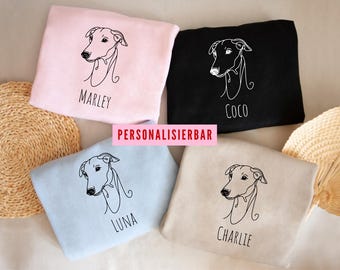 Personalised Greyhound Sweatshirt, Dog Owner Gift, Custom Dog Shirt, Greyhound Sweater, Greyhound Gift, Sighthound