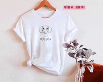 Customizable Dachshund Shirt, Dog Owner Gift, Custom Dog Shirt, Dog Lover Shirt, Dachshund Gift, Dachshund Tshirt