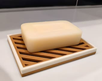 Porte savon éco-responsable à base de bioplastique et de bois