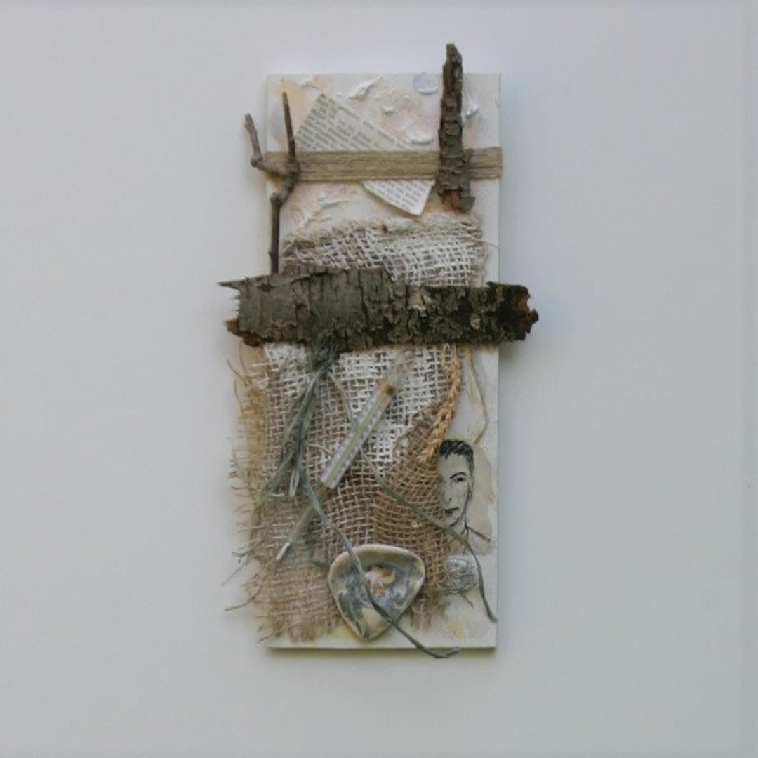 37.8 Degrees Original Mixed Media Collage by T. Kessler Assemblage ...