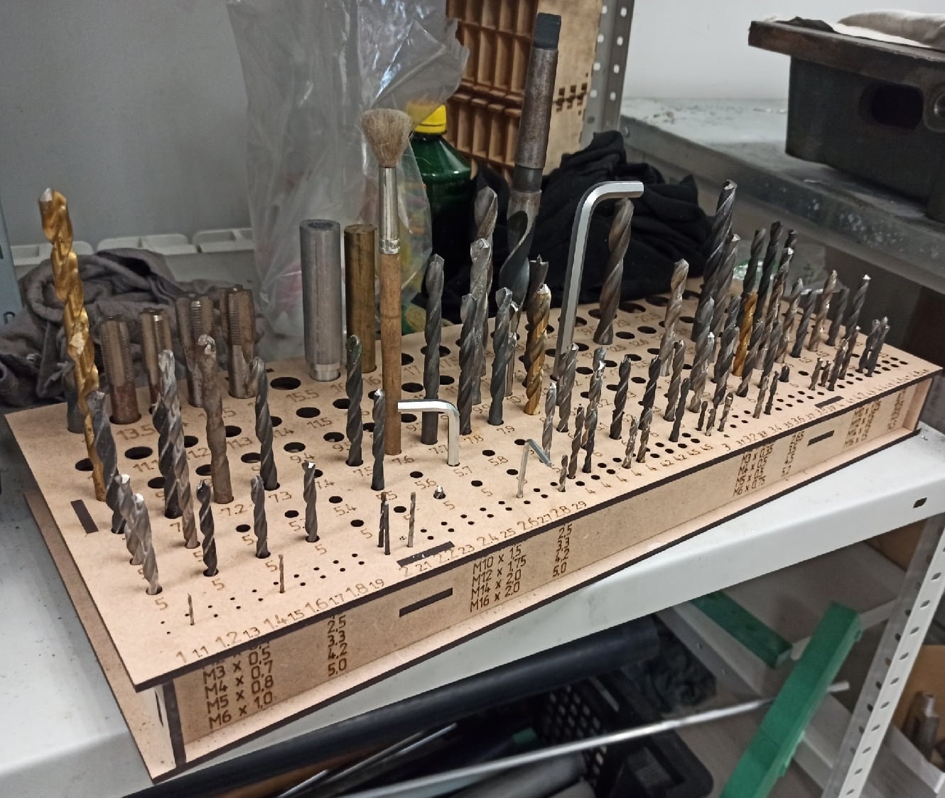 Drill bit stand discount
