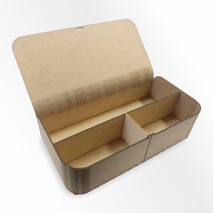 Wooden Storage Box Laser Cut Plywood Box With Lid Vector Template Digital Files SVG, DXF, CDr, Ai, Pdf Storage Container Design