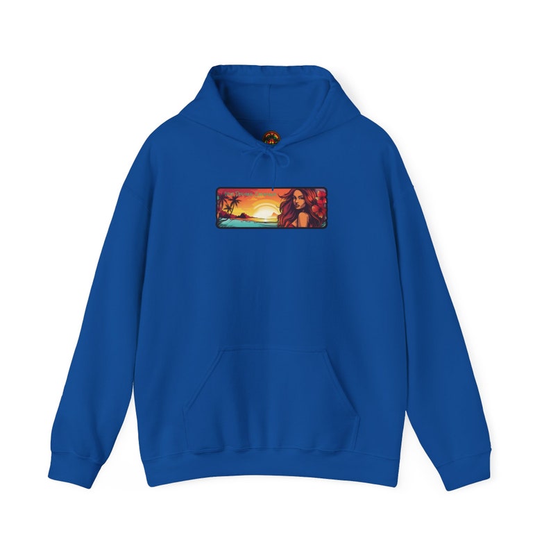 Hawaiian Tropical Hoodie Sweatshirt by Irie Designs Company bild 5