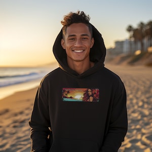 Hawaiian Tropical Hoodie Sweatshirt by Irie Designs Company bild 1