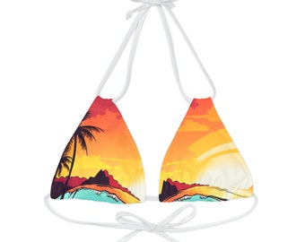 Tropical Triangle Bikini Top