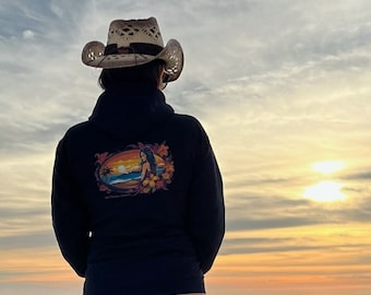 Hawaiian Full Zip Hooded Sweatshirt