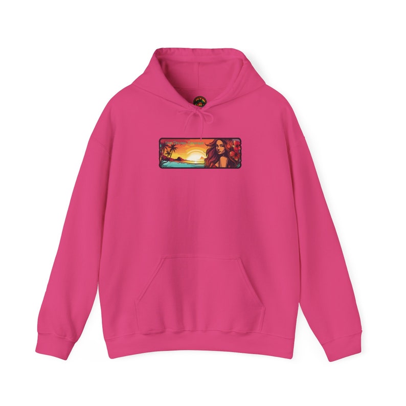 Hawaiian Tropical Hoodie Sweatshirt by Irie Designs Company bild 6