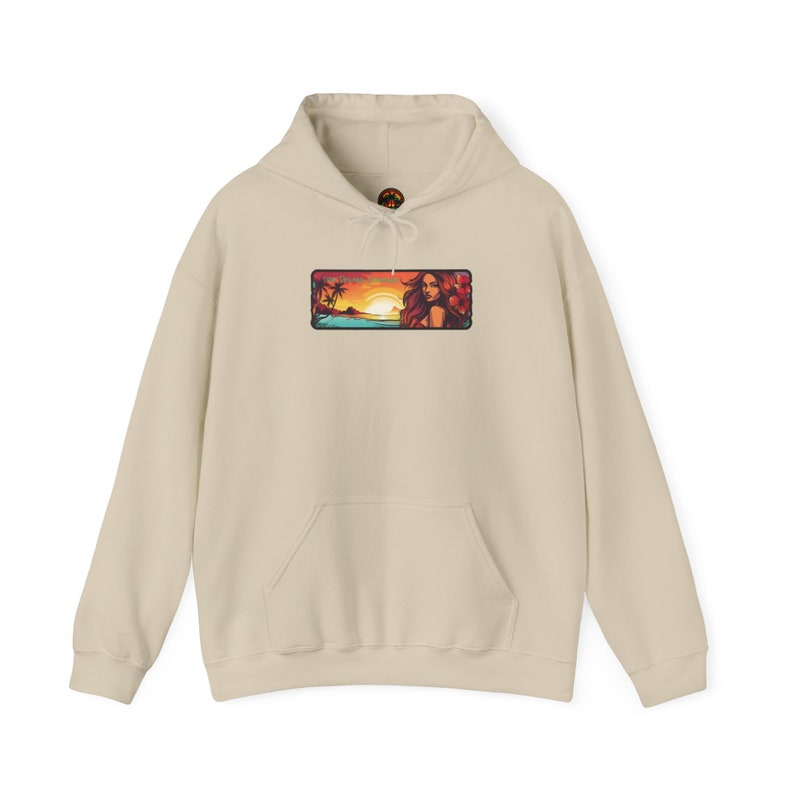 Hawaiian Tropical Hoodie Sweatshirt by Irie Designs Company bild 7