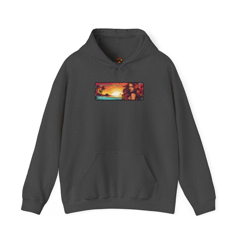 Hawaiian Tropical Hoodie Sweatshirt by Irie Designs Company bild 4